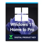 Windows 11 Home to Pro Upgrade 1 User Lifetime