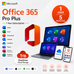 Office 365 Pro Plus 1 Year 1 User 5 Devices with 1TB Cloud Storage